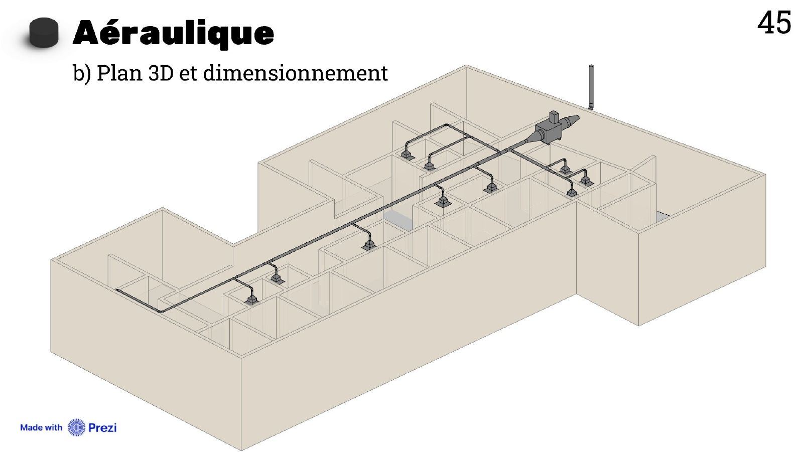 Maquette Revit de la VMC