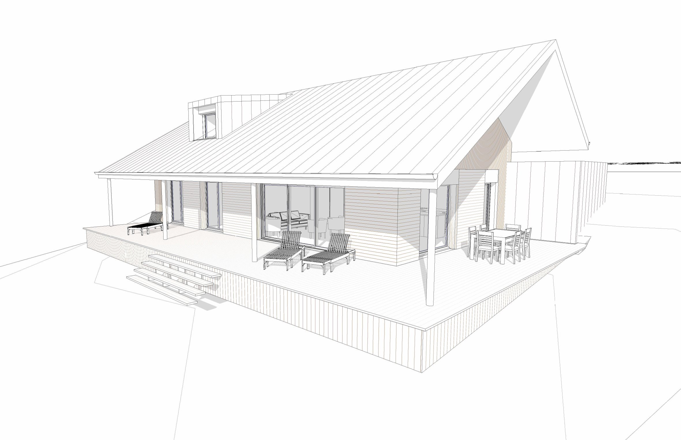 Perspective de la maison